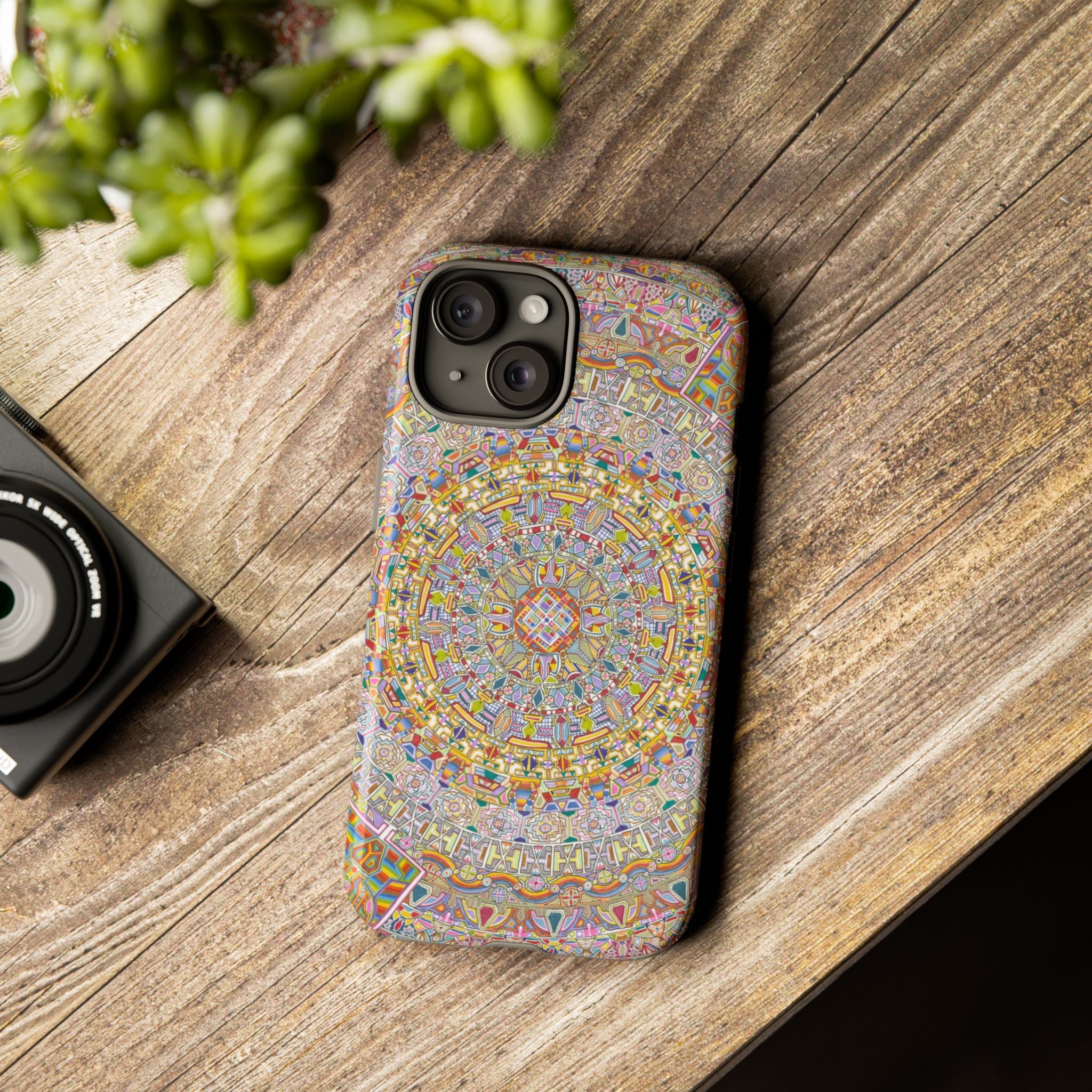 Kaleidoscope Mandala Phone Case — Colorful Protective Tough Case - Artwork 7