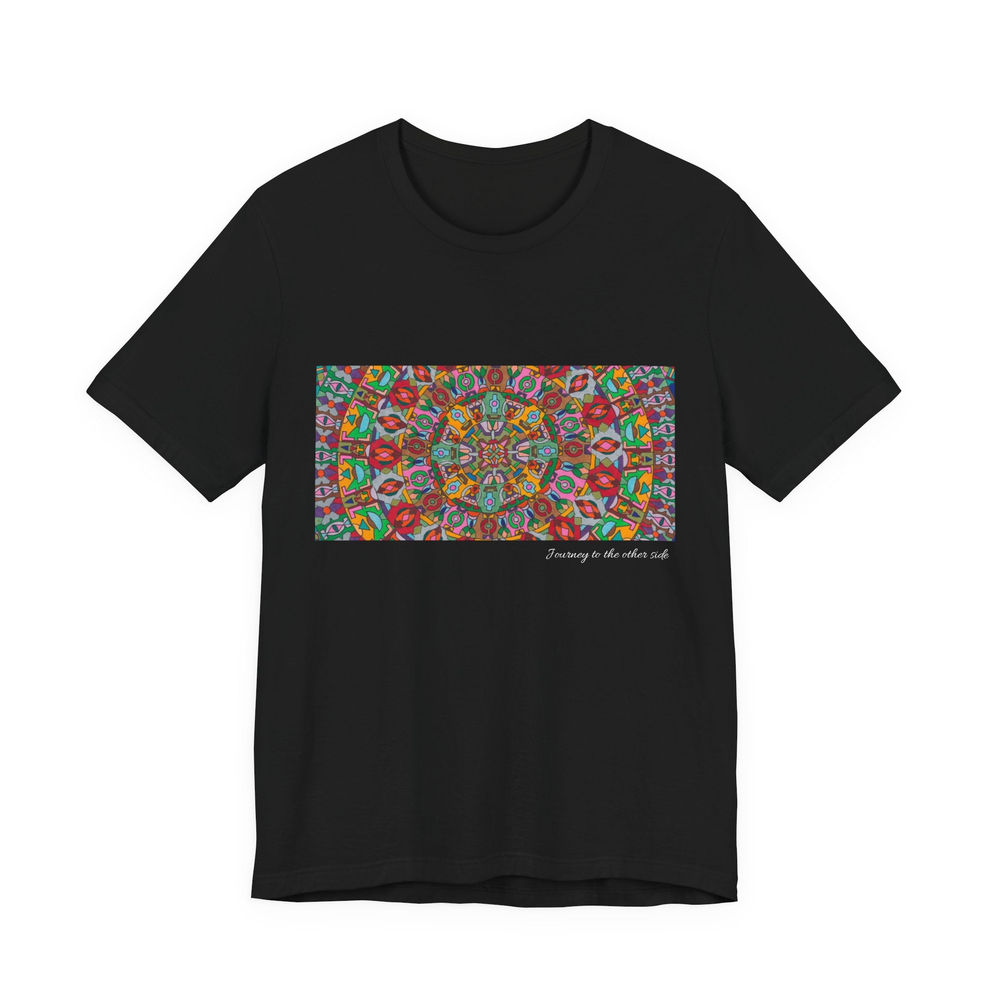 Psychedelic Kaleidoscope Tee — Colorful Mandala Graphic T-Shirt Artwork 1