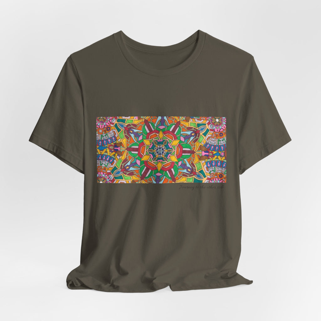 Psychedelic Kaleidoscope Tee — Colorful Mandala Graphic T-Shirt Artwork 3