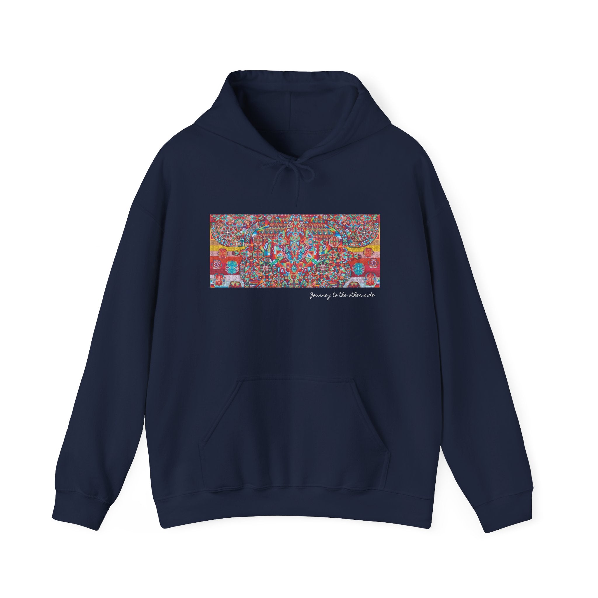 Mandala Folk Art Unisex Hoodie — Vibrant Hand-Drawn Illustration Artwork 4