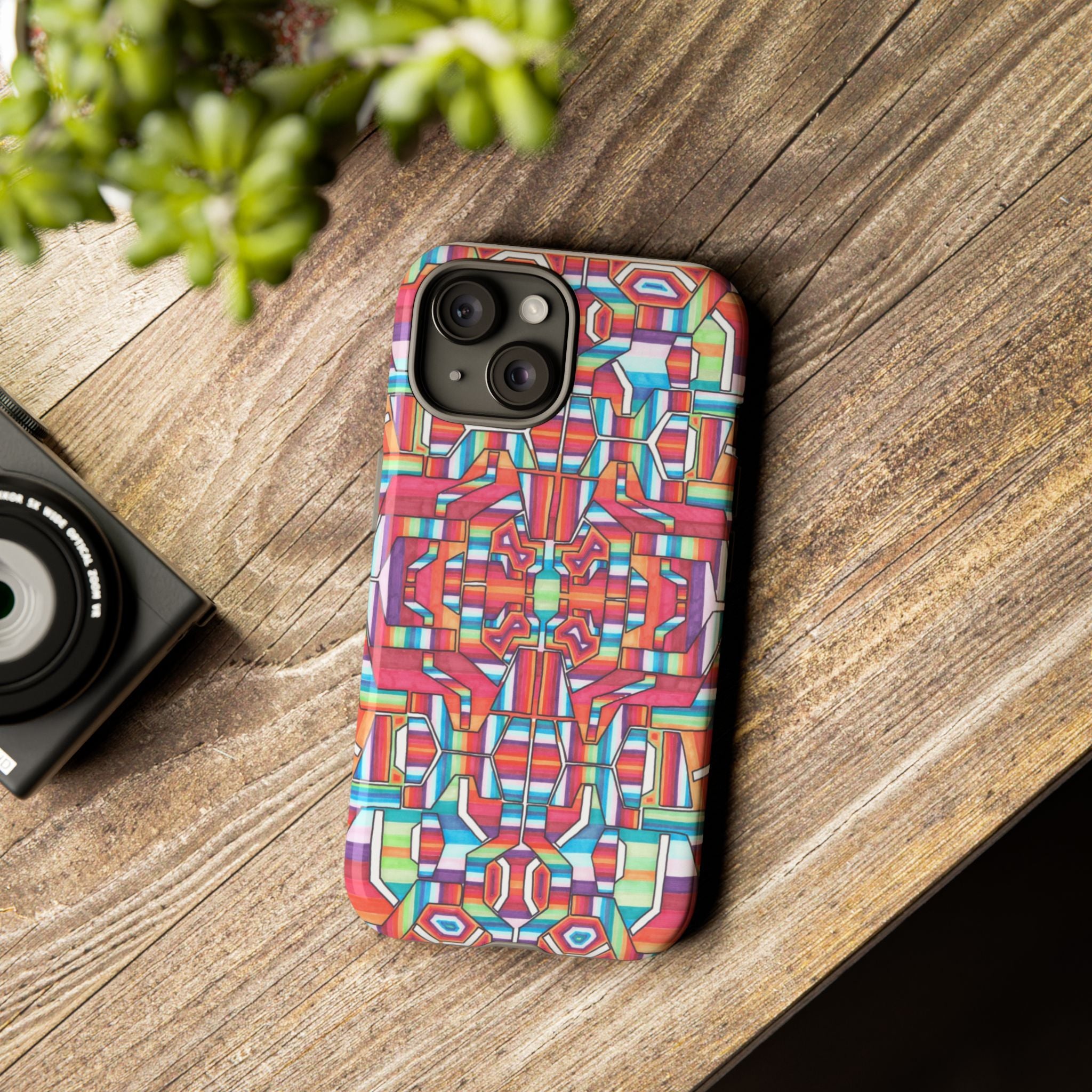Kaleidoscope Mandala Phone Case — Colorful Protective Tough Case - Artwork 8