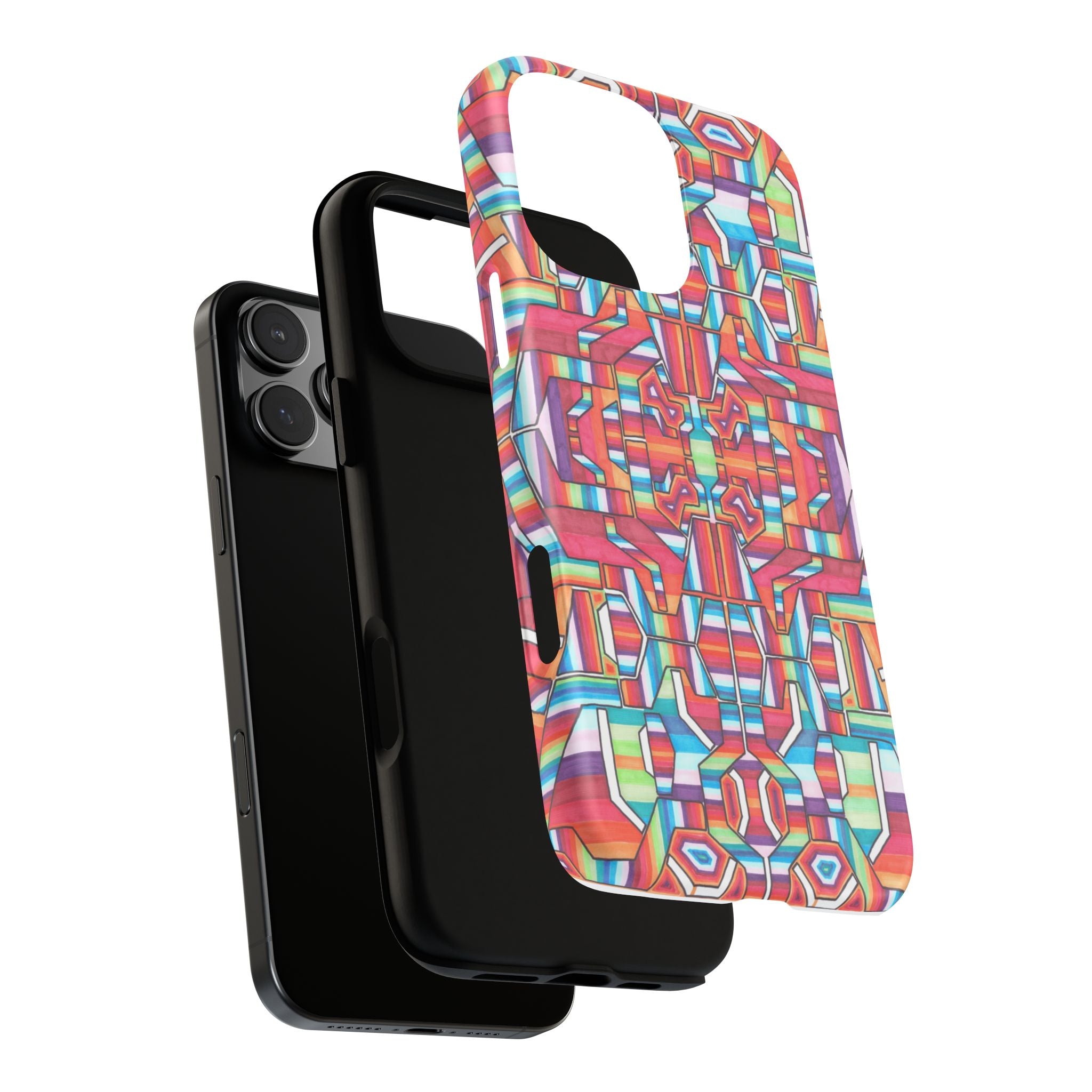 Kaleidoscope Mandala Phone Case — Colorful Protective Tough Case - Artwork 8