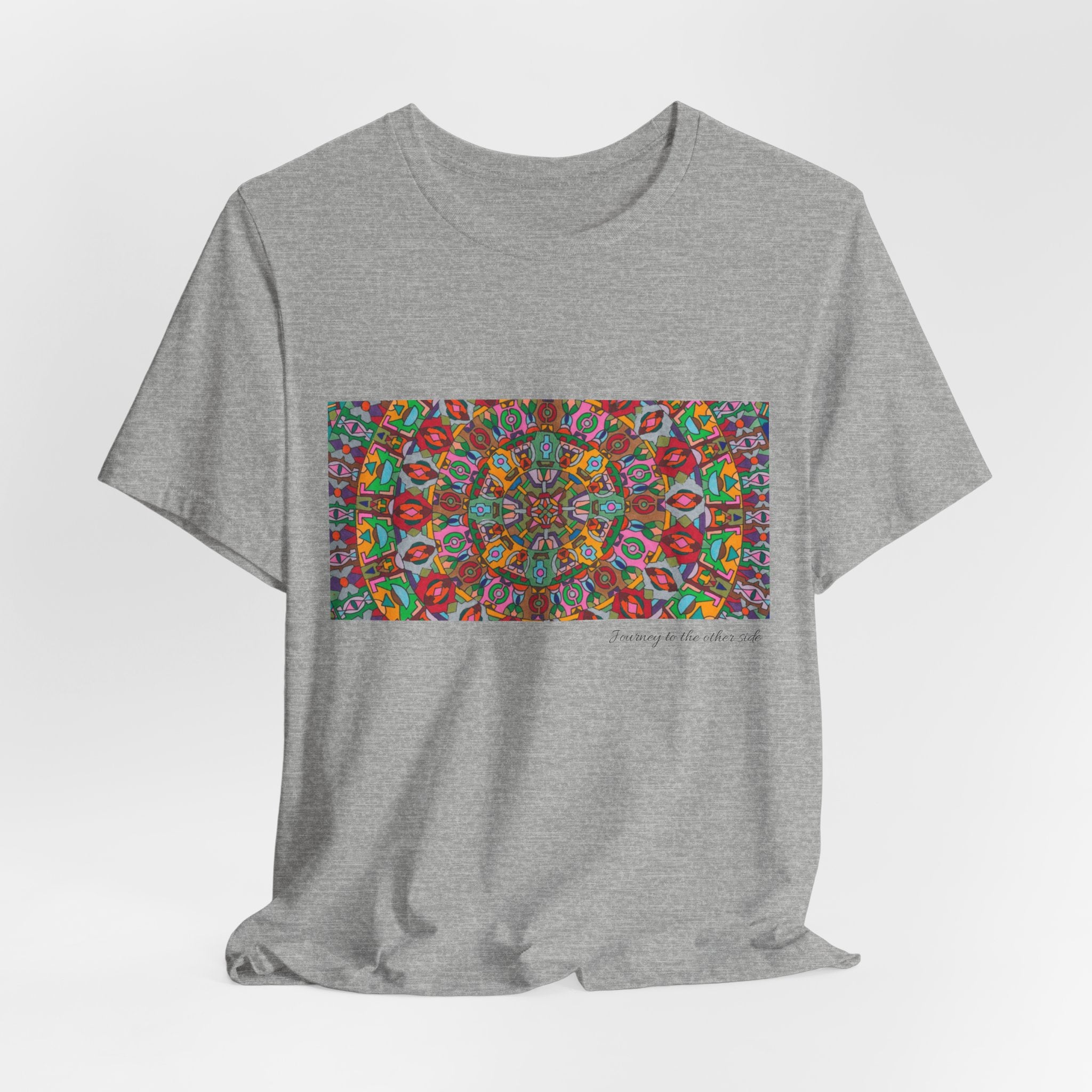 Psychedelic Kaleidoscope Tee — Colorful Mandala Graphic T-Shirt Artwork 1