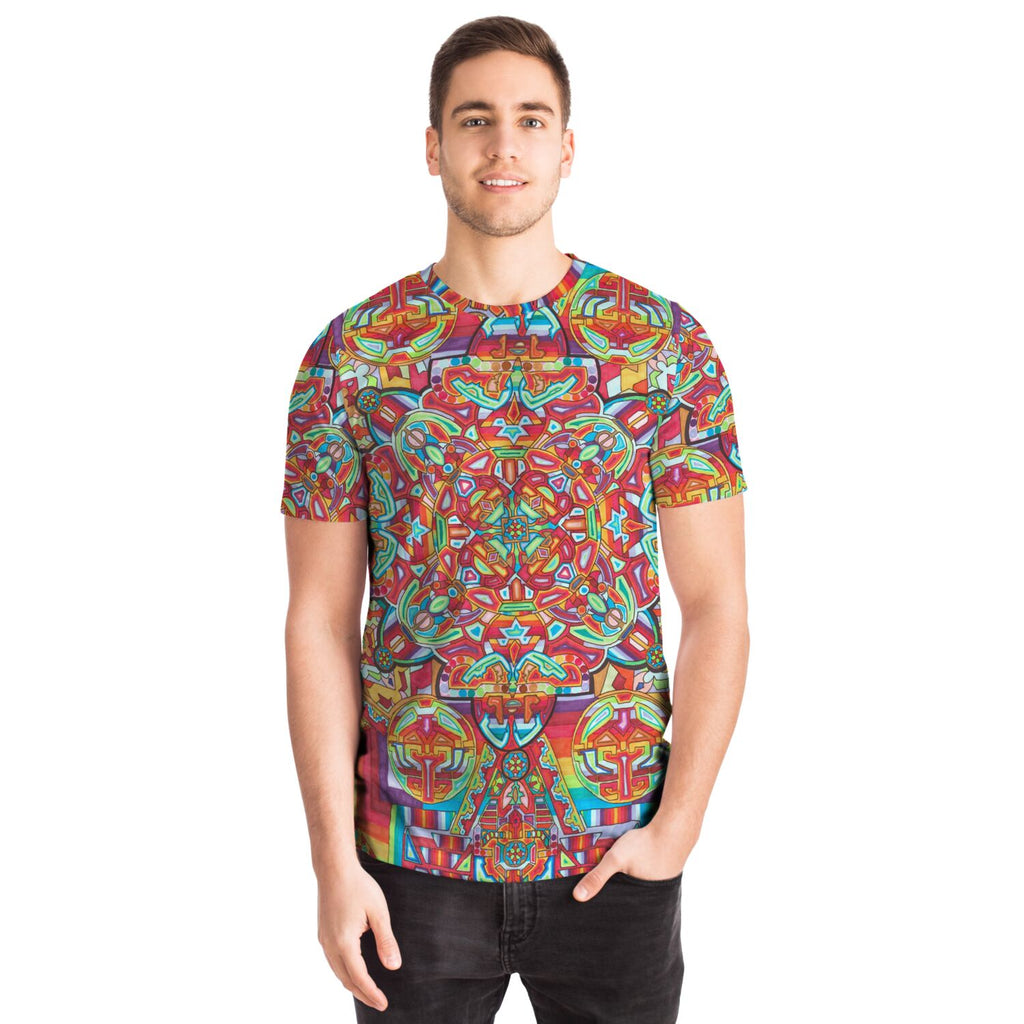 Psychedelic Kaleidoscope Tee — Colorful Mandala Full Print T-Shirt Artwork 11