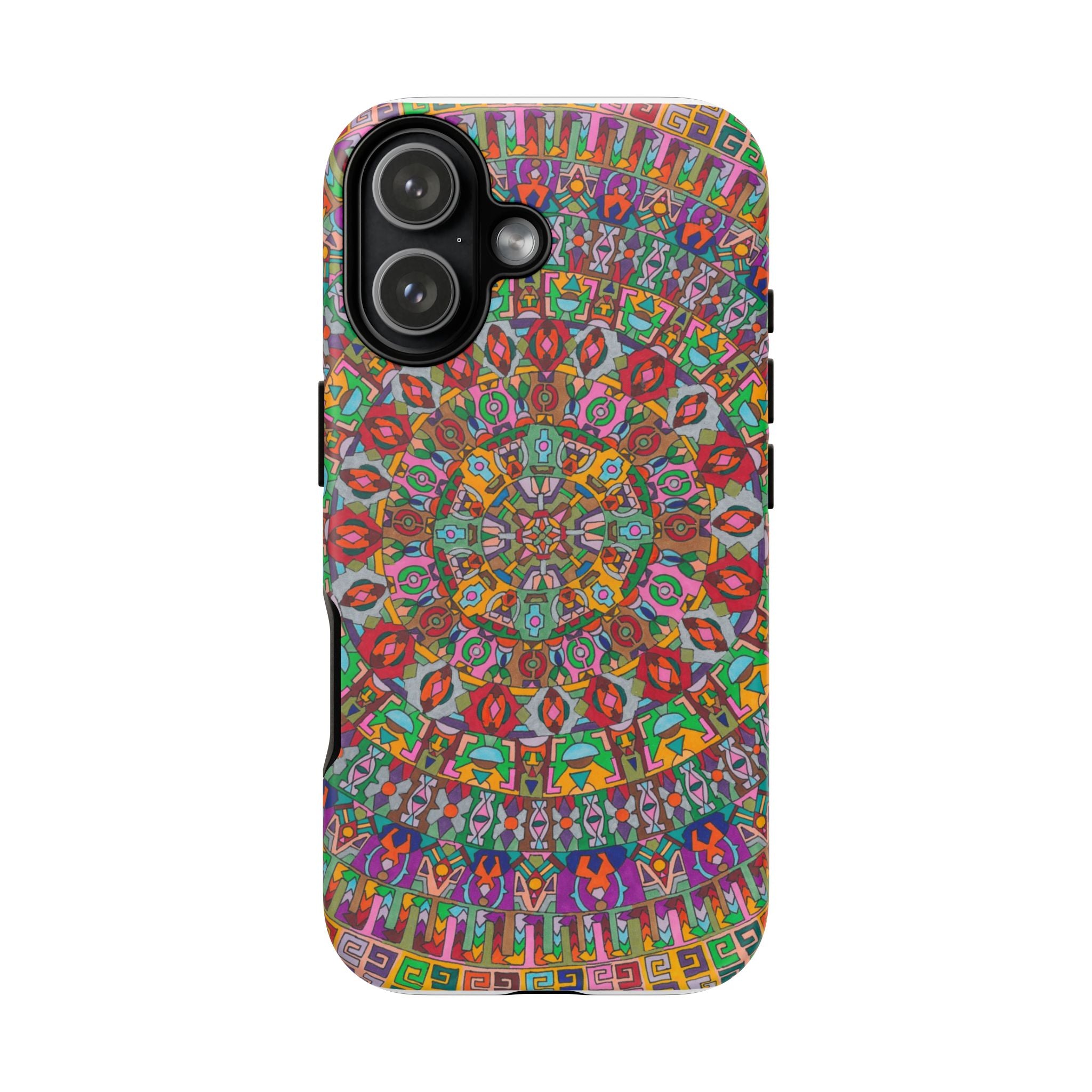 Kaleidoscope Mandala Phone Case — Colorful Protective Tough Case - Artwork 1