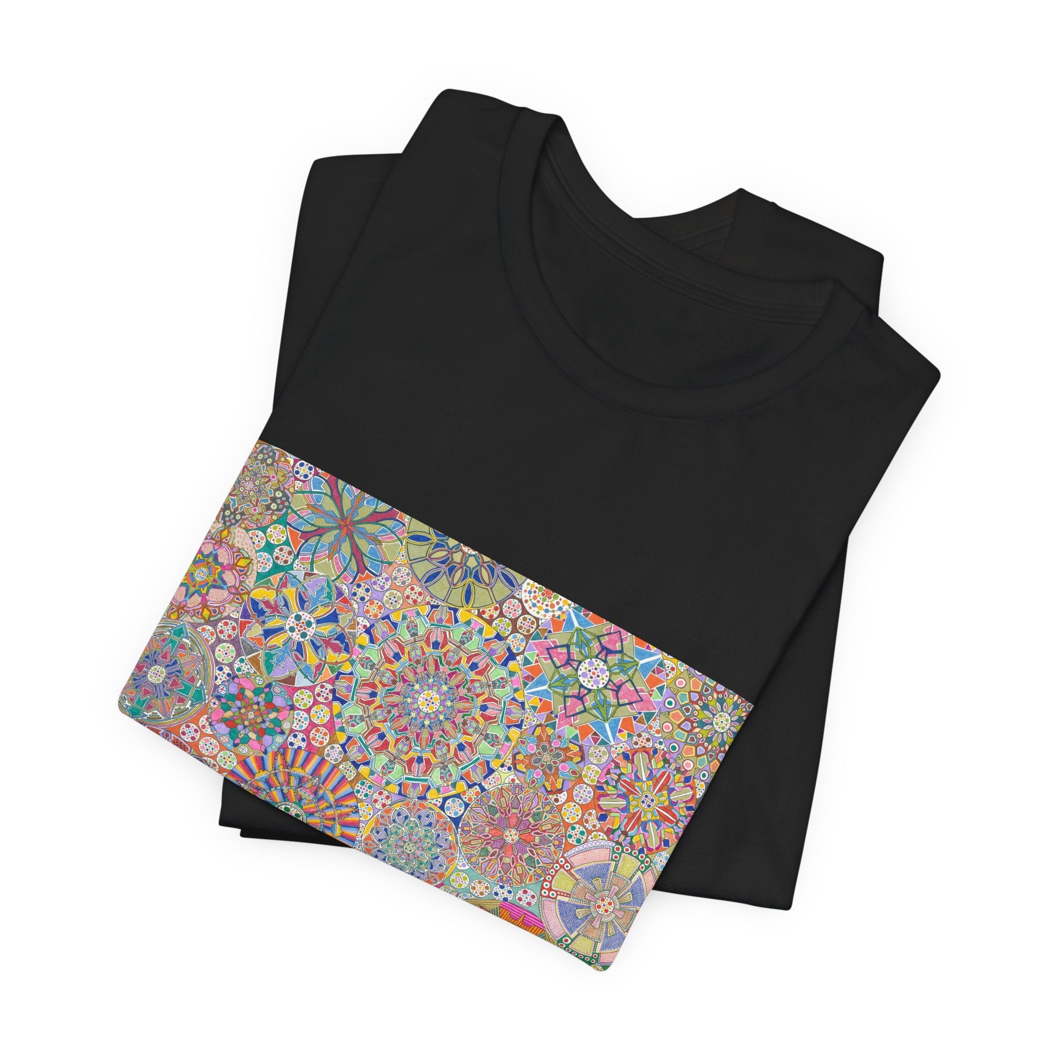 Psychedelic Kaleidoscope Tee — Colorful Mandala Graphic T-Shirt Artwork 5