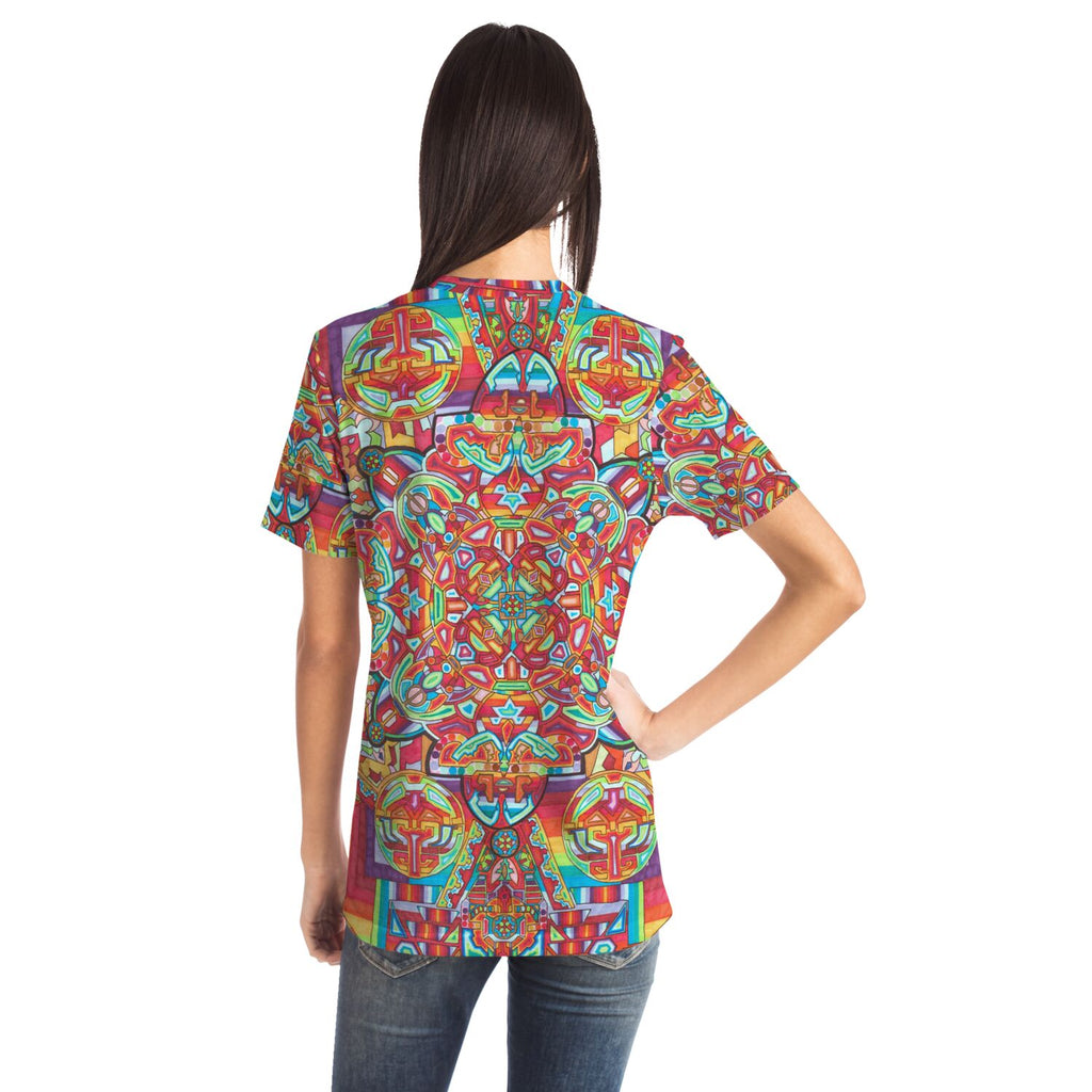 Psychedelic Kaleidoscope Tee — Colorful Mandala Full Print T-Shirt Artwork 11