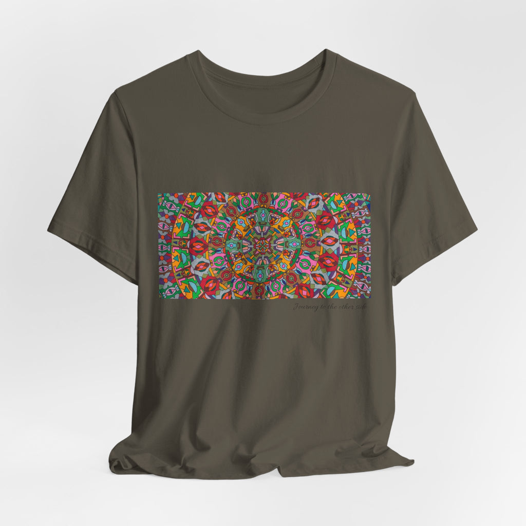 Psychedelic Kaleidoscope Tee — Colorful Mandala Graphic T-Shirt Artwork 1