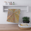 Colorful Geometric Pattern Tea Towel — Mandala Geometric Kitchen Linen - Artwork 9