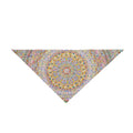 Hand Drawn Mandala Mosaic Pet Bandana — Pastel Floral Dog & Cat Accessory