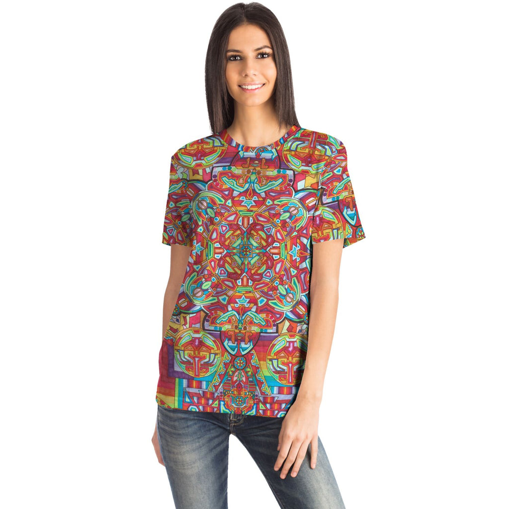 Psychedelic Kaleidoscope Tee — Colorful Mandala Full Print T-Shirt Artwork 11